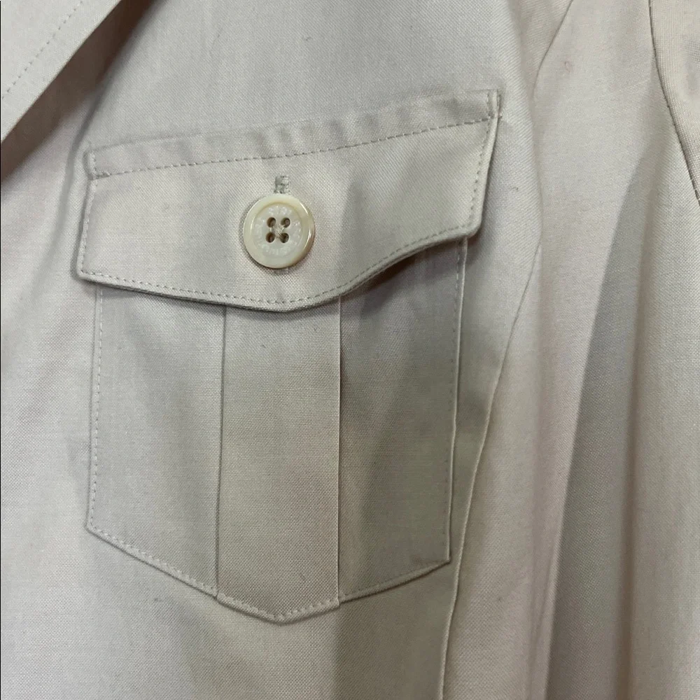 Brooks Brothers Cotton Belted Safari Shirt Dress Sz 8 - Picture 4 of 12